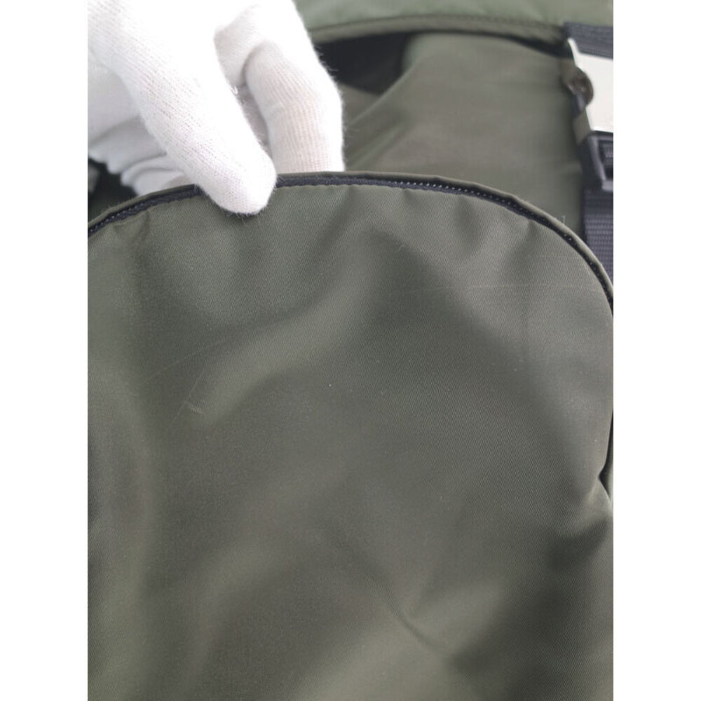 Prada olive green Tessuto nylon backpack Khaki Green - Picture 4 of 9